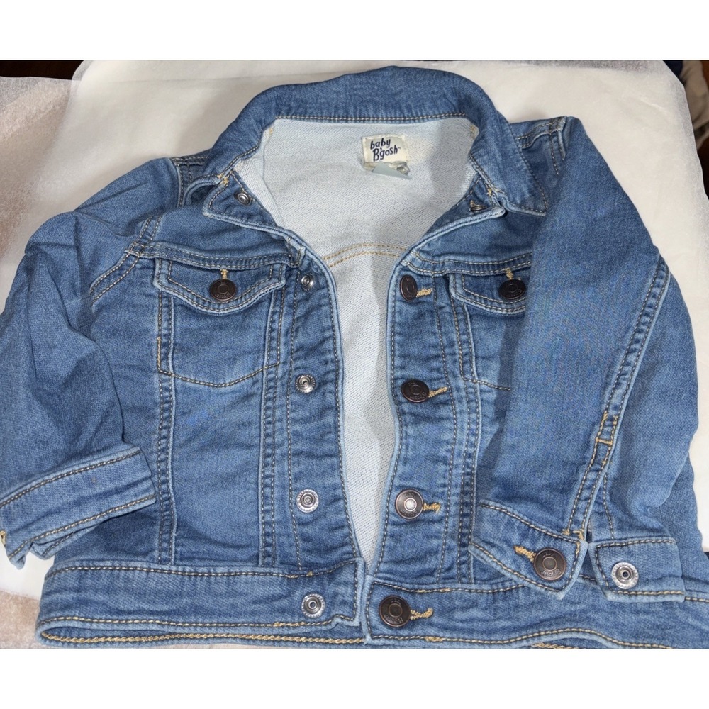 OshKosh B'gosh Baby Denim Jean Jacket Coat, Size 18 Months